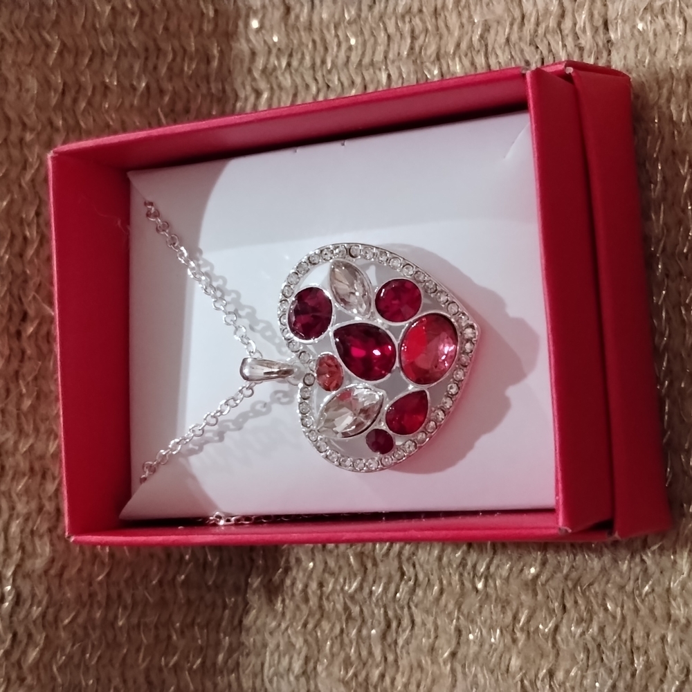 Love you to pieces heart necklace
